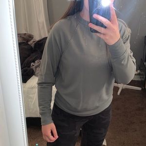 olive green crewneck